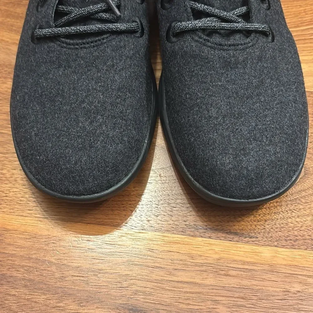 New Allbirds Natural Black Soft Marino Wool Runners with Black Sole Size 13
